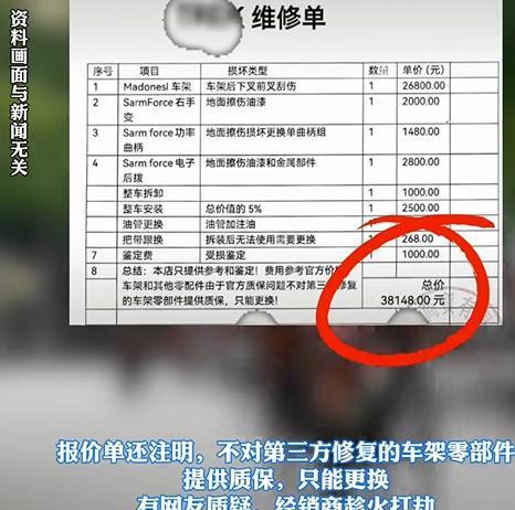 PG电子闹大了！男子碰倒自行车导致车身磕伤被索赔38000元惊呆网友(图2)